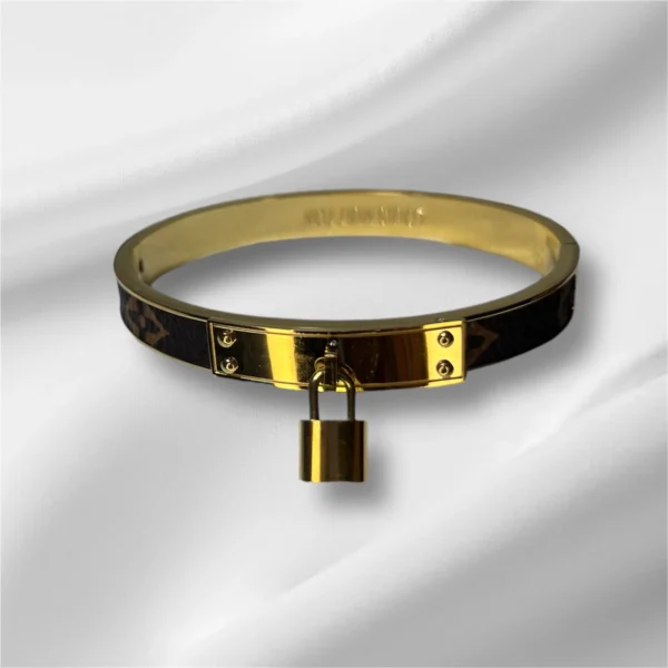 Louis Vuitton Bracelet with Lock Charm - Signature Design